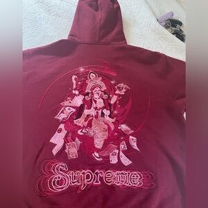 Supreme Lakshmi Zip-up Hooded Sweatshirt, size men’s medium, like new, fw22